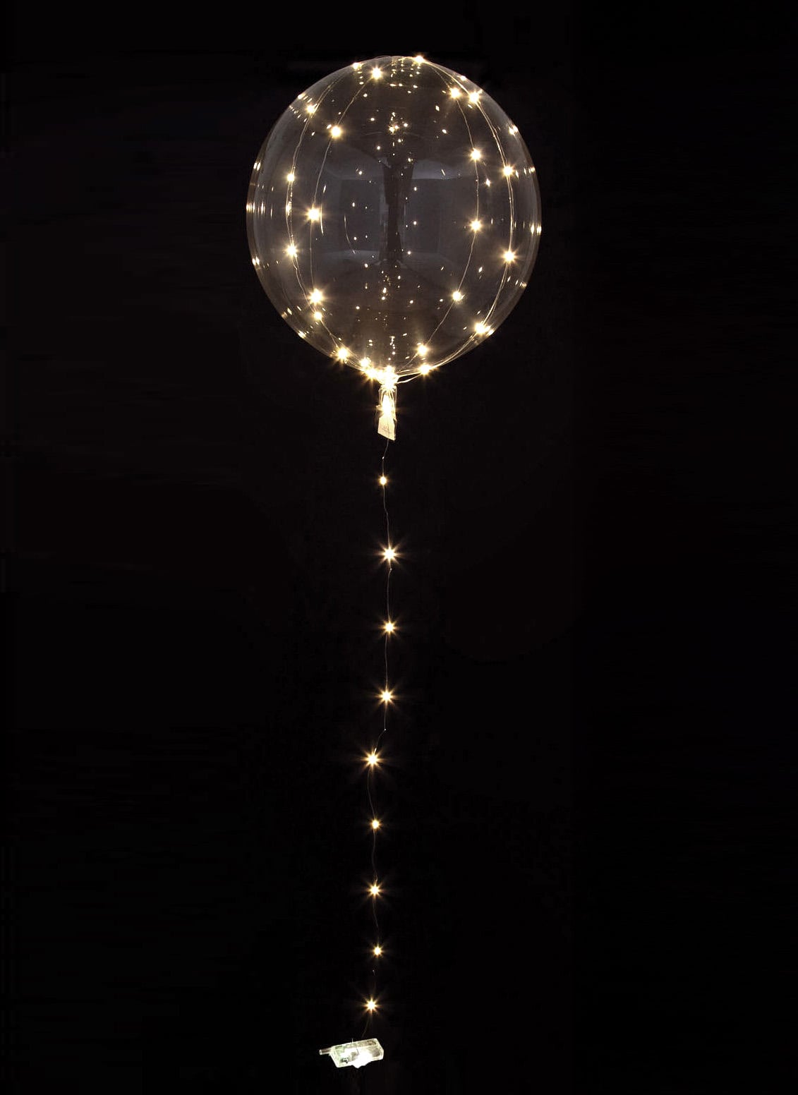 Ballon bulle cristal transparent pour fête avec LED blanches