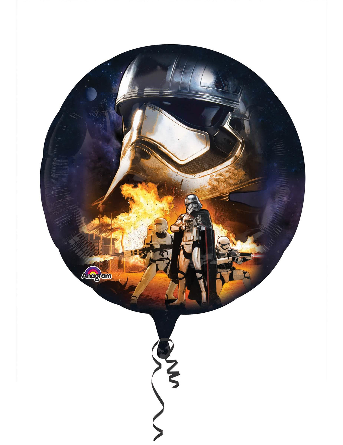 Balon din aluminiu Cei Răi Star Wars VII multicolor cu Captain Phasma și Stormtroopers