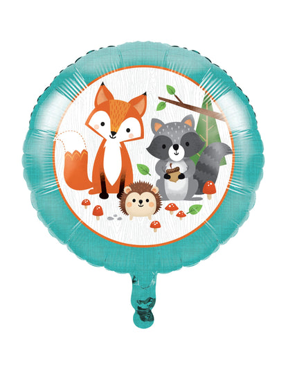 Balon folie cu animale din pădure 45 cm pentru ziua de naștere