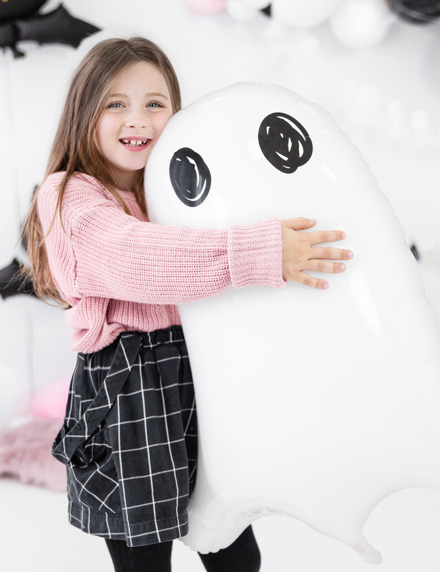 Balloon de aluminiu alb fantomă 48 x 68 cm