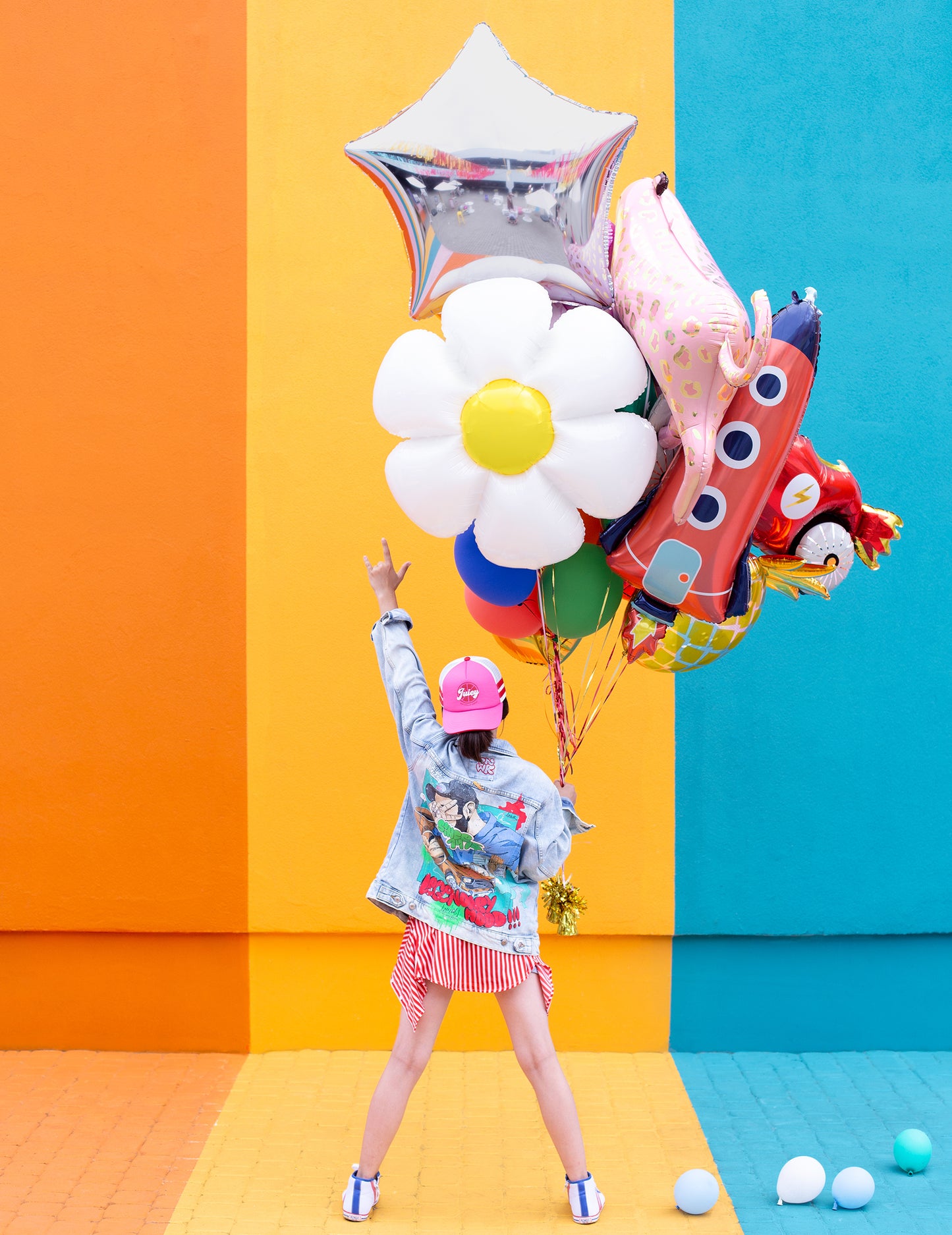 44 x 115 cm balon de aluminiu rachetă