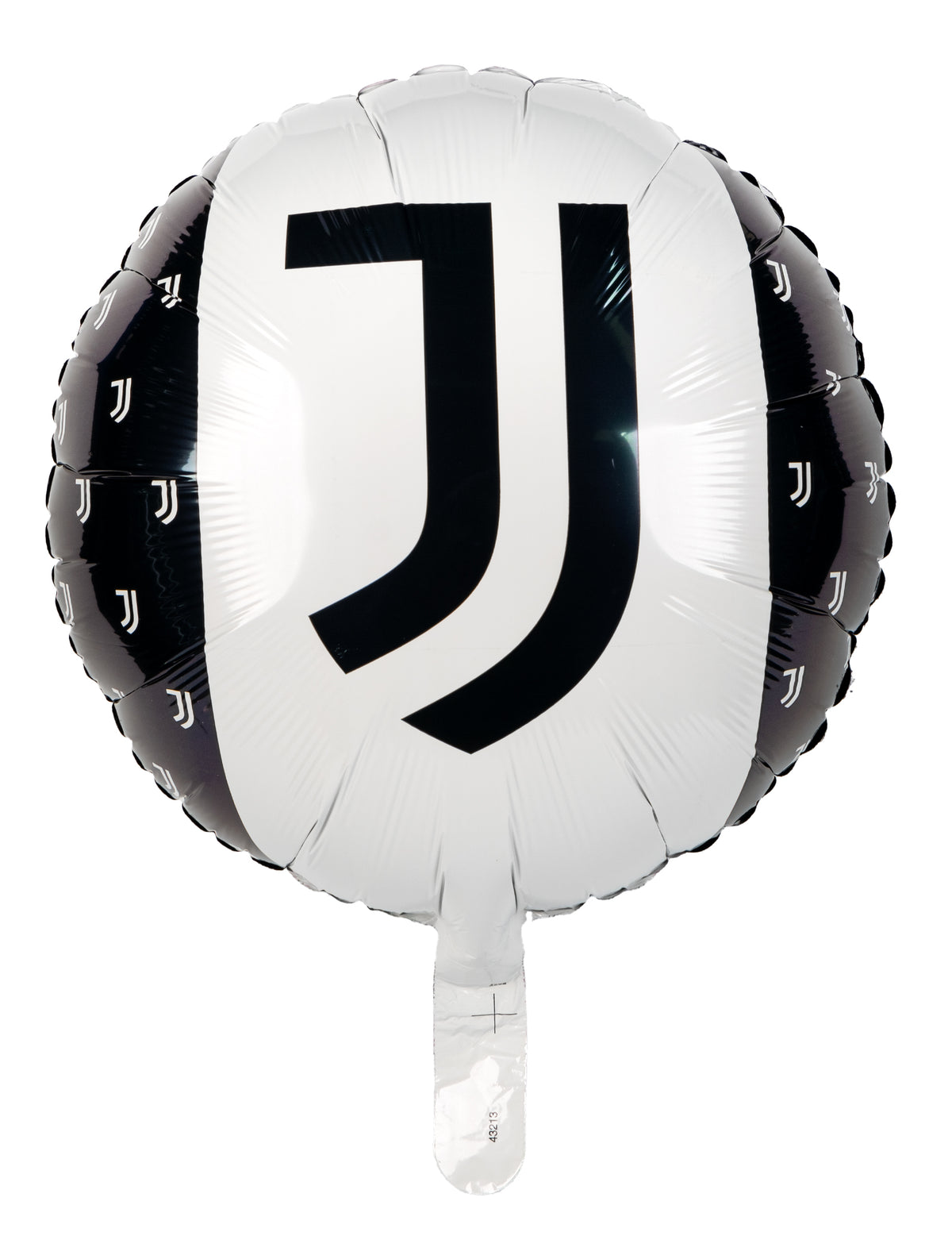 Ballon en aluminium Juventus™ noir et blanc