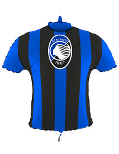 Ballon en aluminium maillot Atalanta™ blanc et bleu