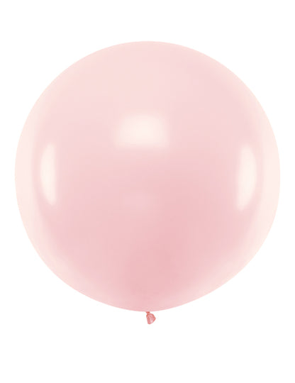 Ballon en latex géant rose pâle 1 m