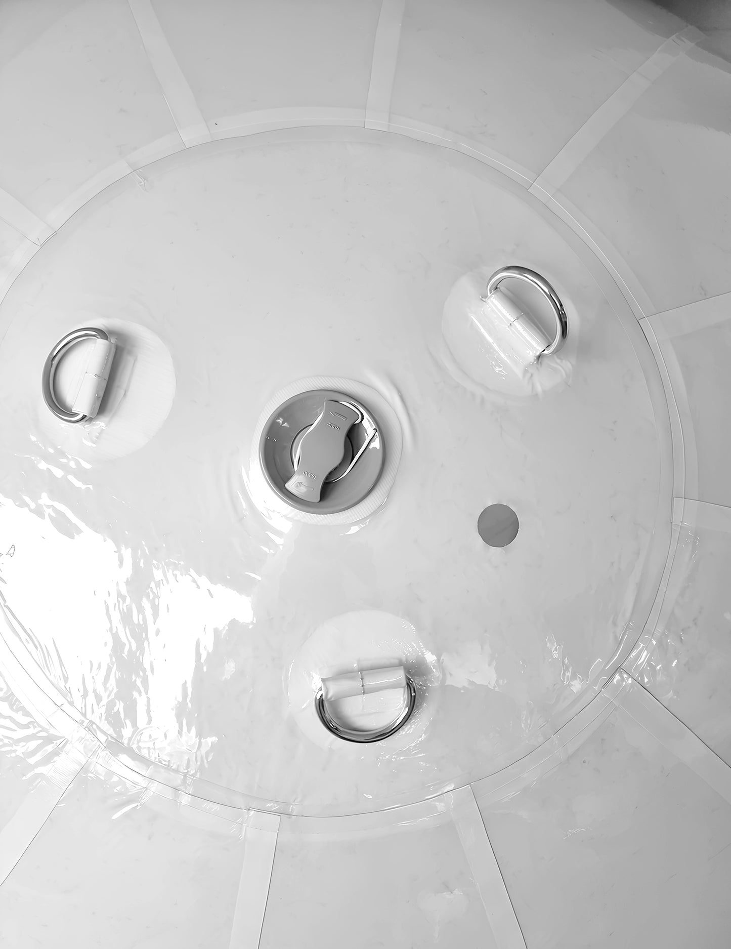 Ballon géant boule miroir blanc 100 cm