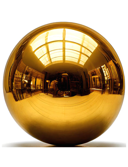 Balon gigant bilă oglindă aurie 200 cm