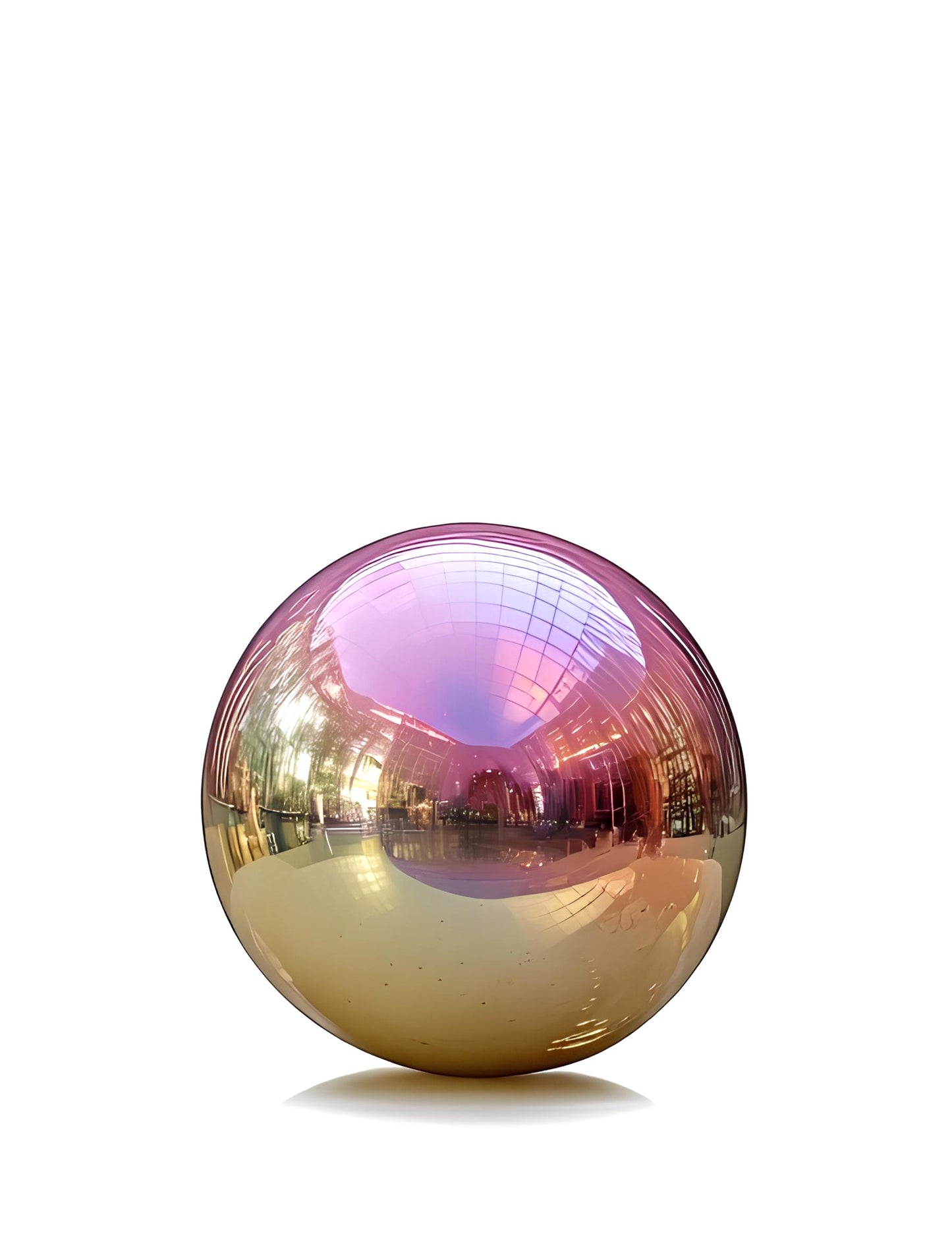 Ballon géant boule miroir iridescente 100 cm