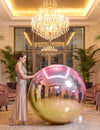 Balon gigant sferă oglindă iridescent 150 cm