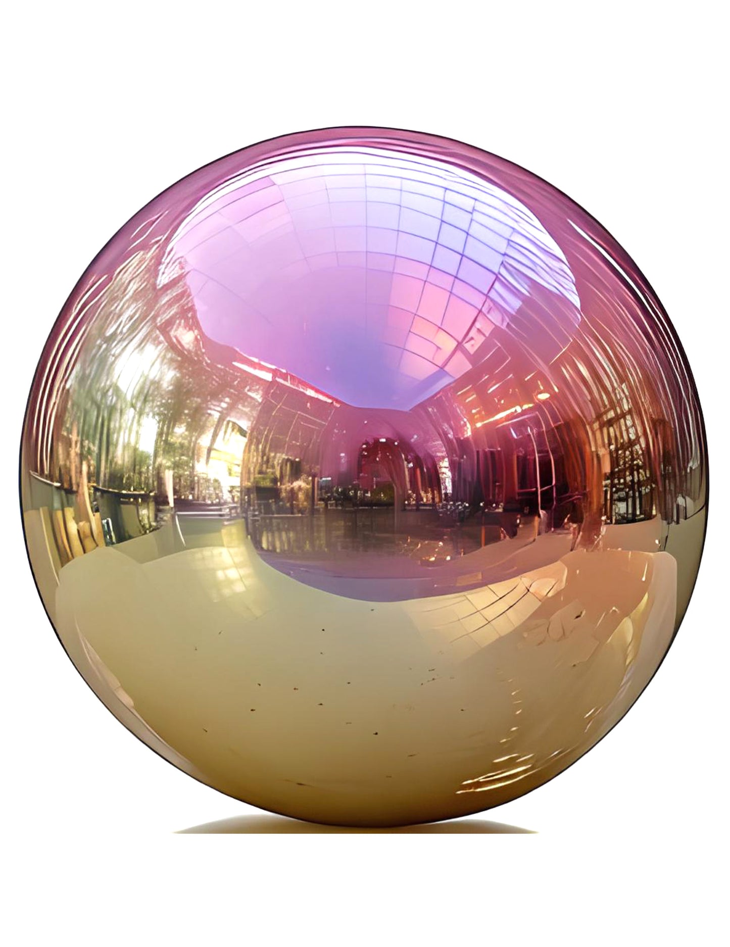 Balon gigant bilă oglindă iridescentă 200 cm