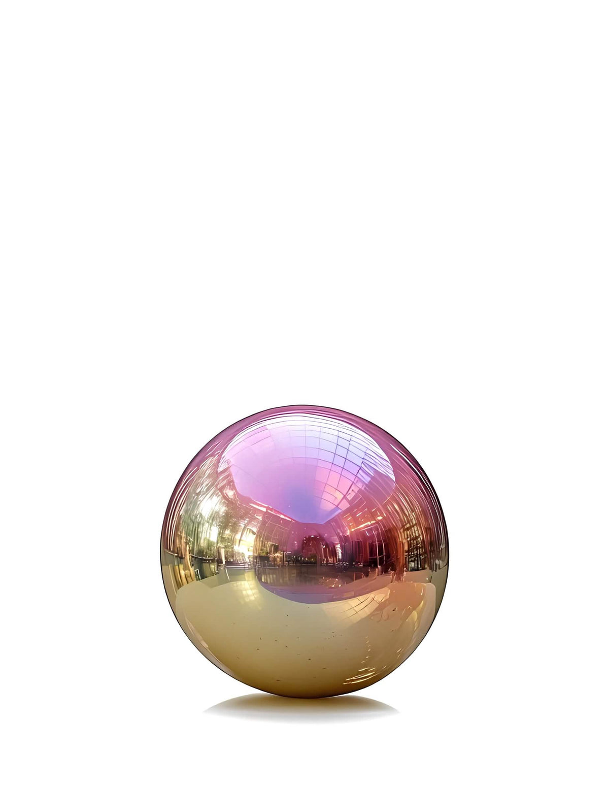 Balon gigant bilă oglindă iridescentă 80 cm
