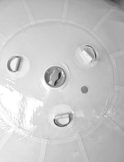 Ballon géant boule miroir iridescente 80 cm