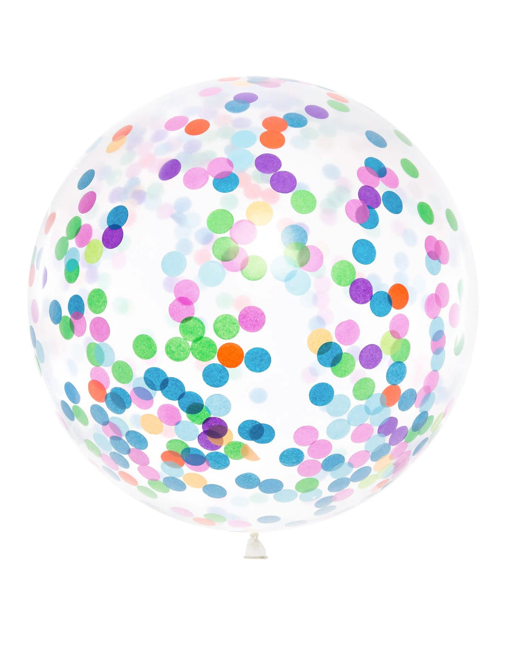 Balon uriaș transparent cu confetti multicolore