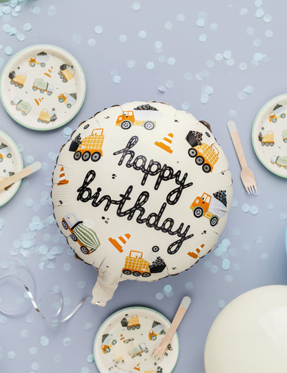 La mulți ani Ballon Site Truck 45 cm