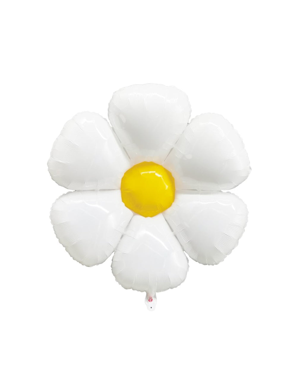 Ballon Marguerite pour fête blanc et jaune