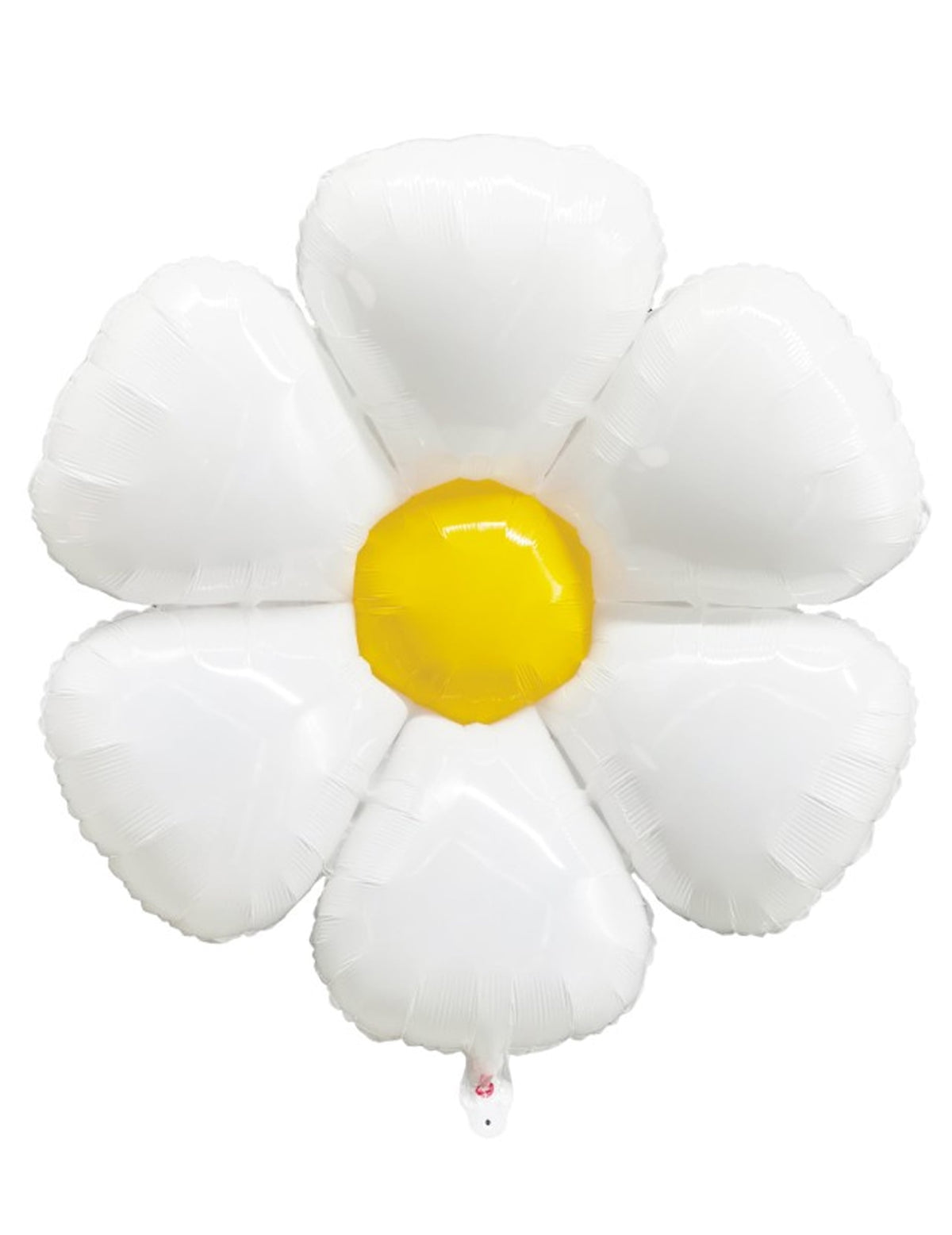 Ballon Marguerite pour fête blanc et jaune