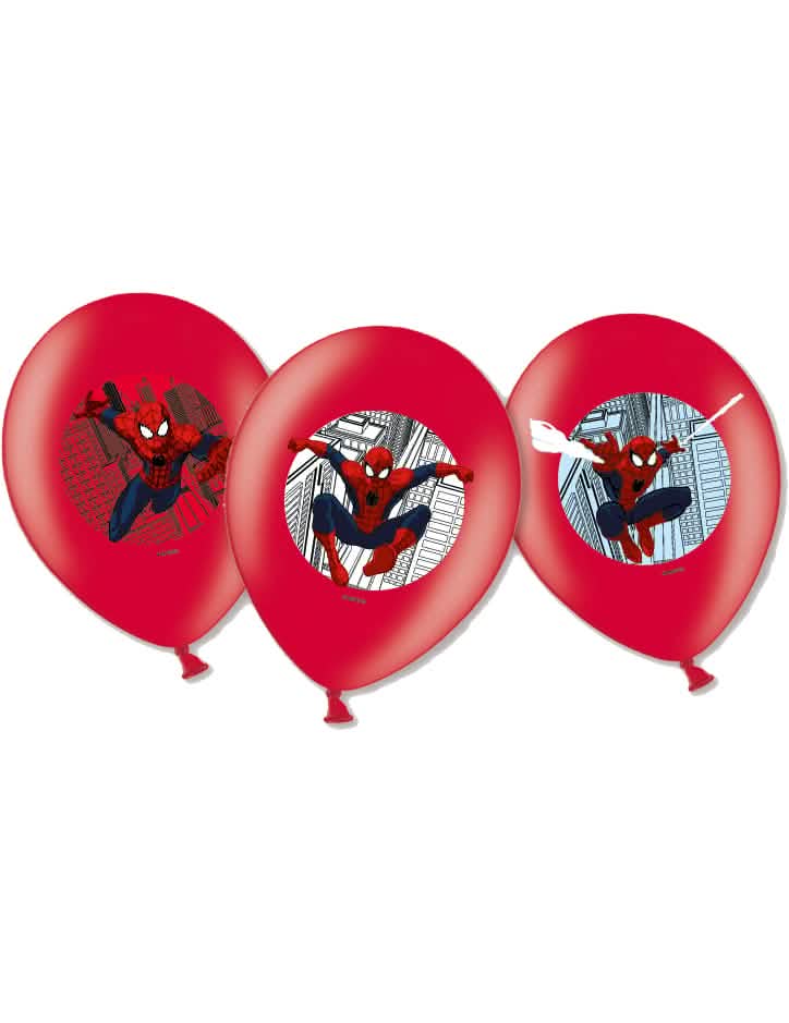 baloane de latex Spiderman pentru copil roșii