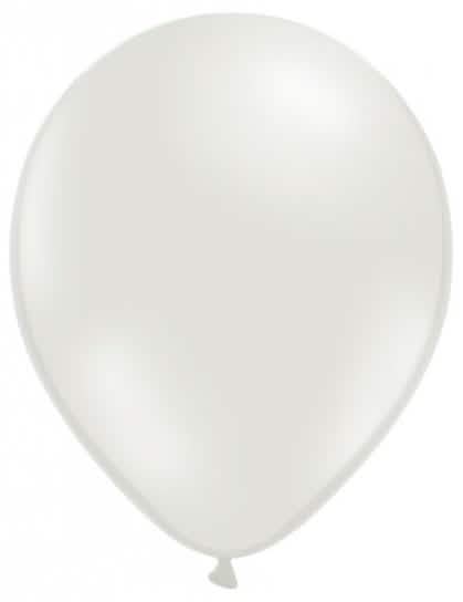 Ballon perle métallisé pour fête blanc