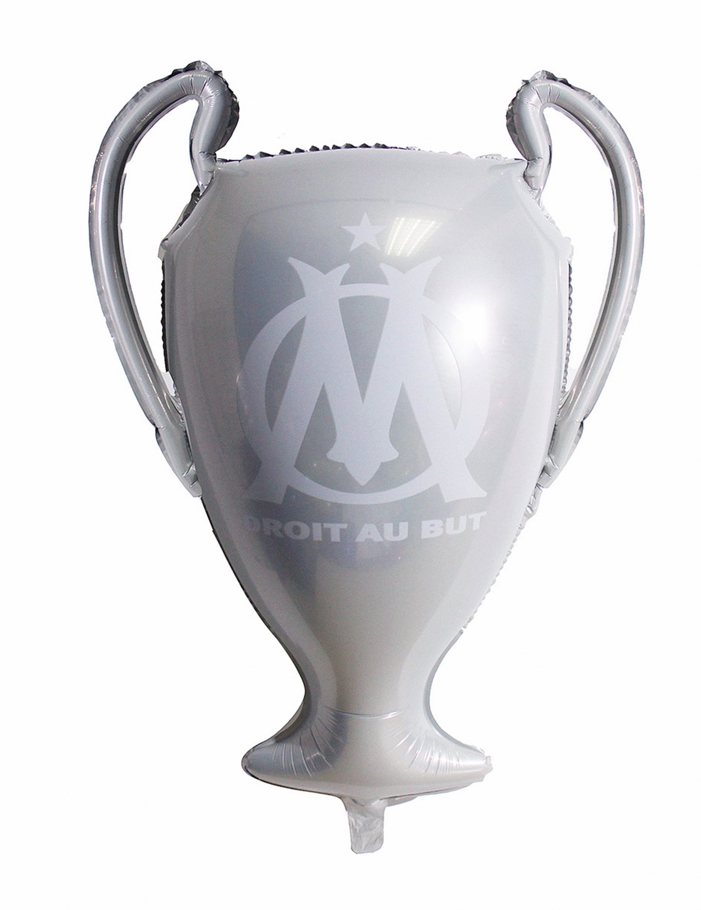 Ballon aluminium OM en forme de trophée argenté