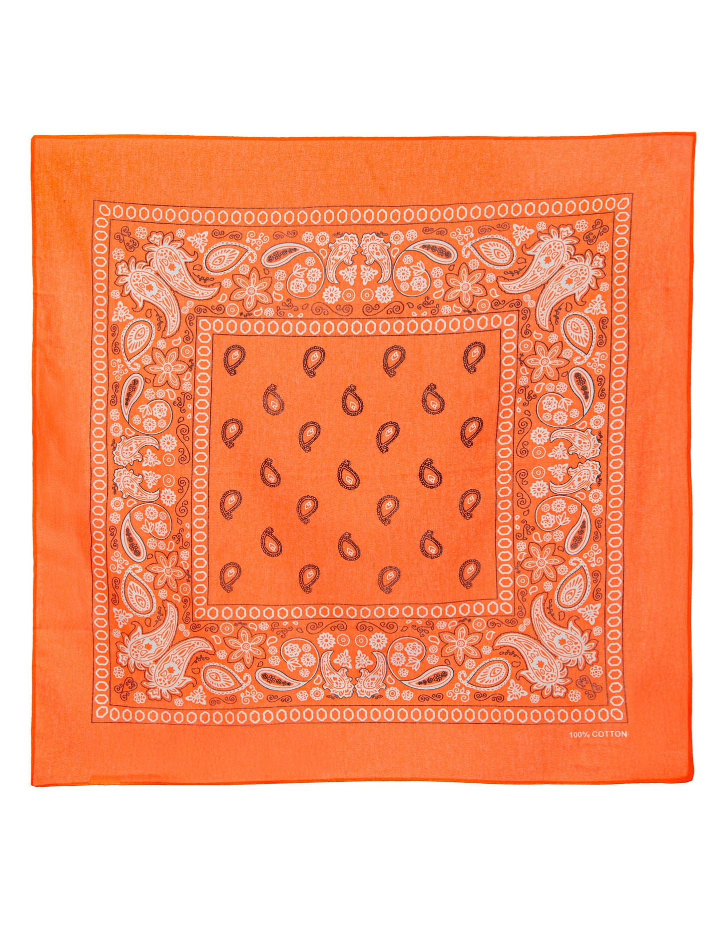 Bandana portocalie fluorescentă pentru adulți