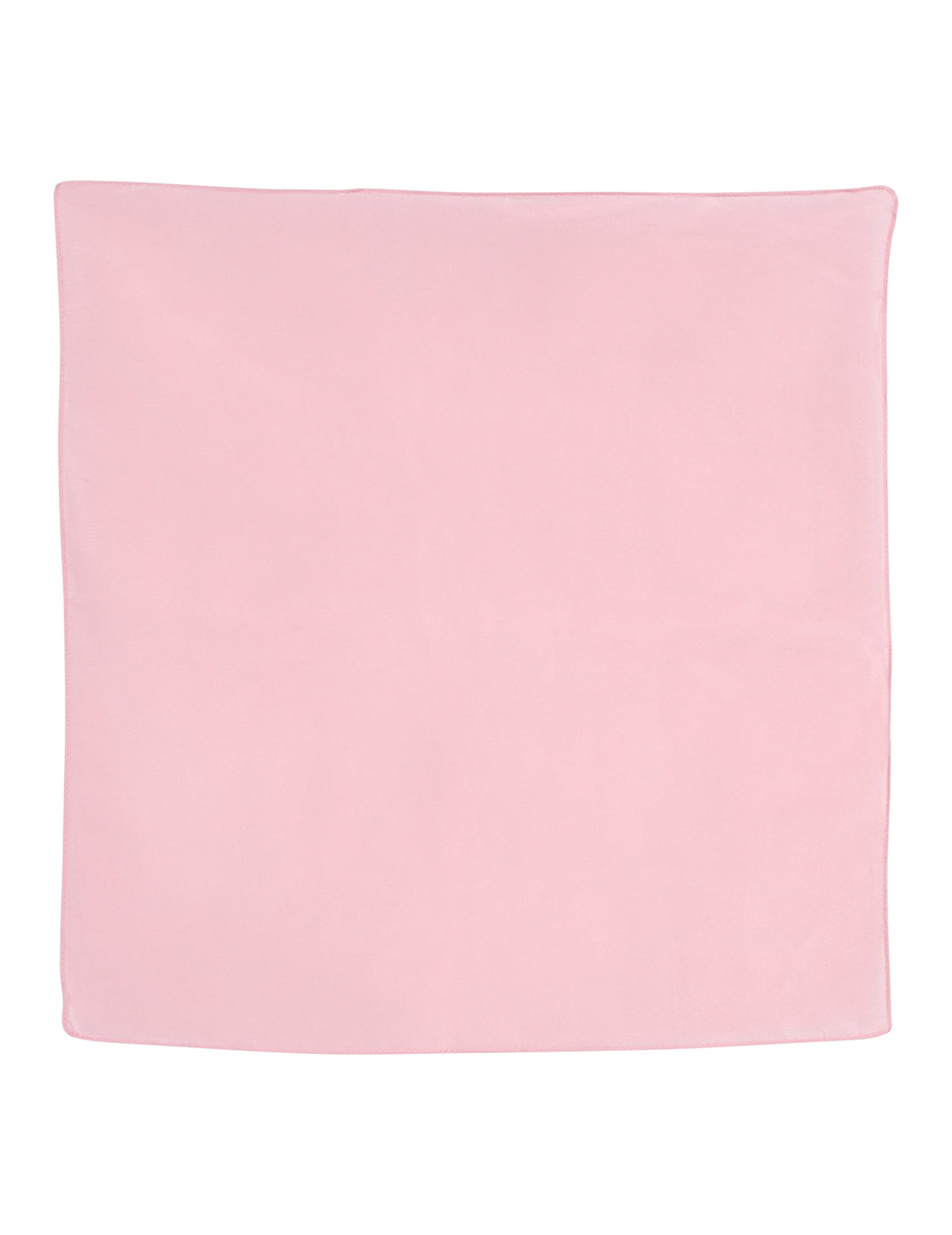 Vue à plat du bandana uni rose