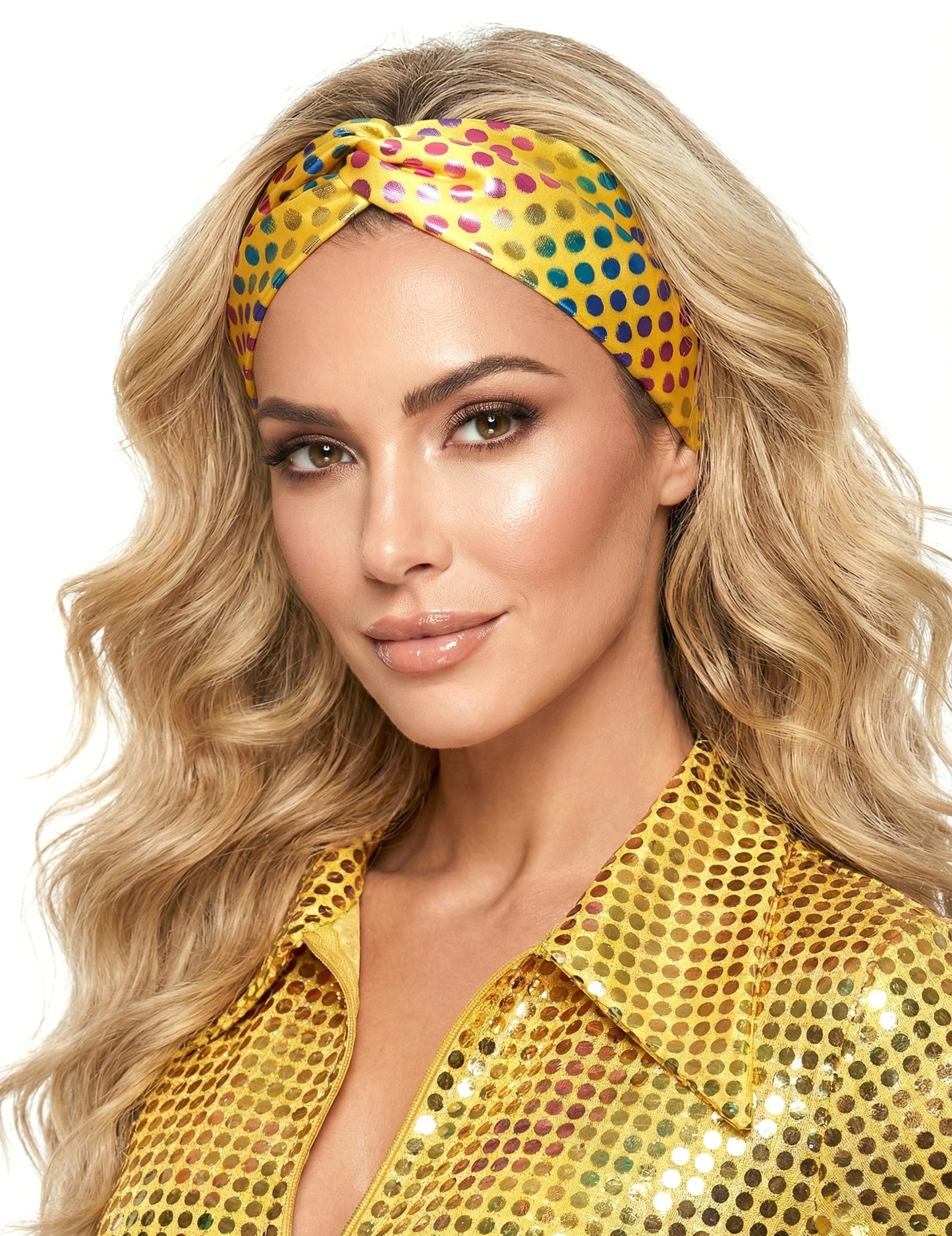 Bandă disco galbenă de înaltă calitate pentru femei