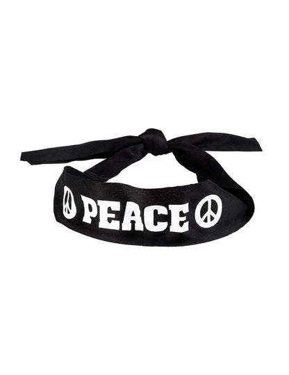 Détail du nœud d'attache du bandeau Peace pour adulte