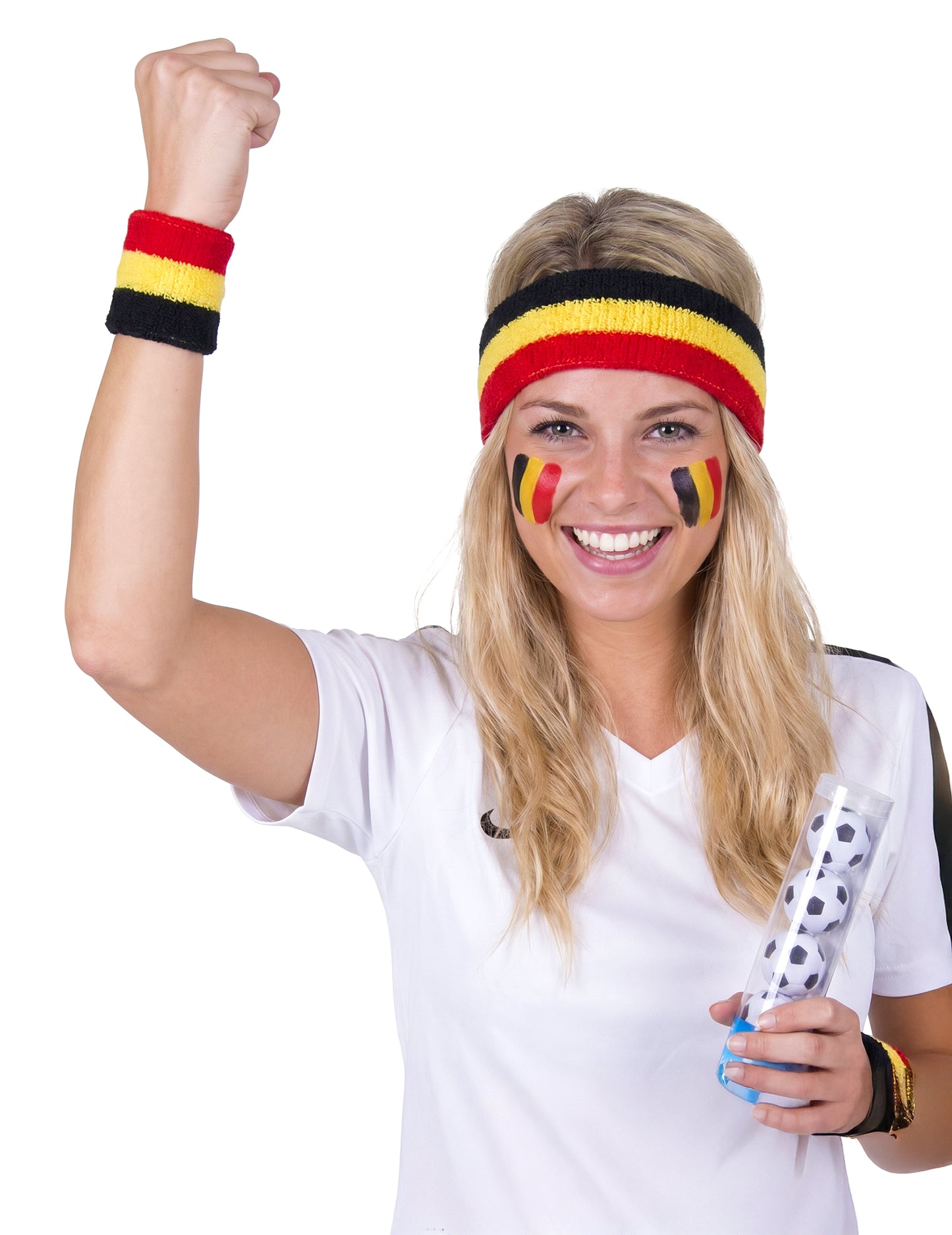 Bentițe anti-transpirație pentru suporterii Belgiei