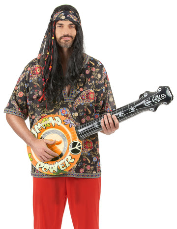banjo hippie portocaliu gonflabil