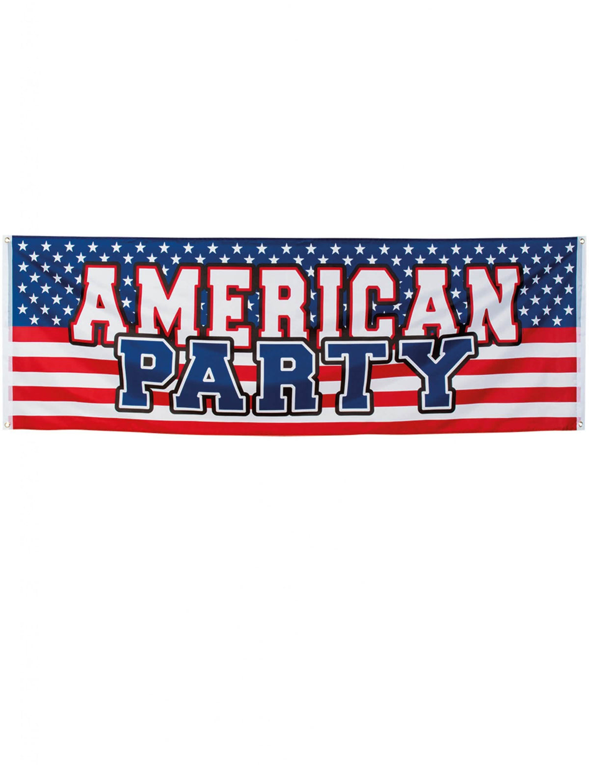 Bannieră American Party pentru petrecere albastru alb roșu cu motivul drapelului sua