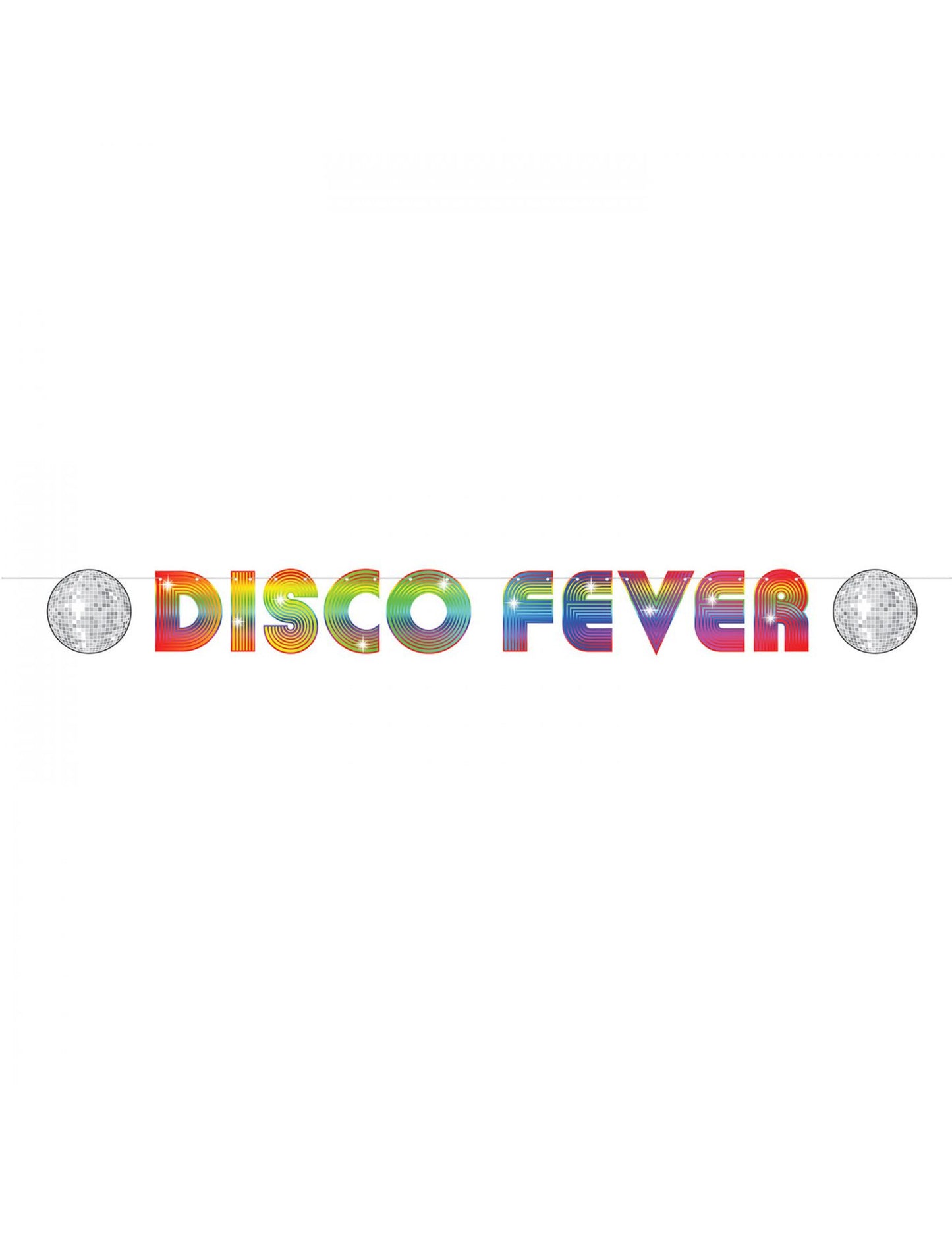 Banner de carton Disco Fever 15 x 213 cm