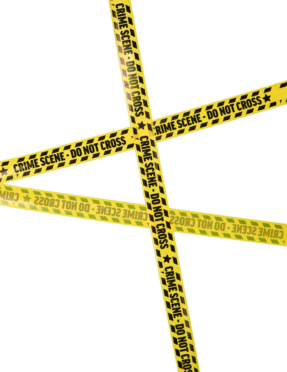 Bannière scène de crime jaune et noire