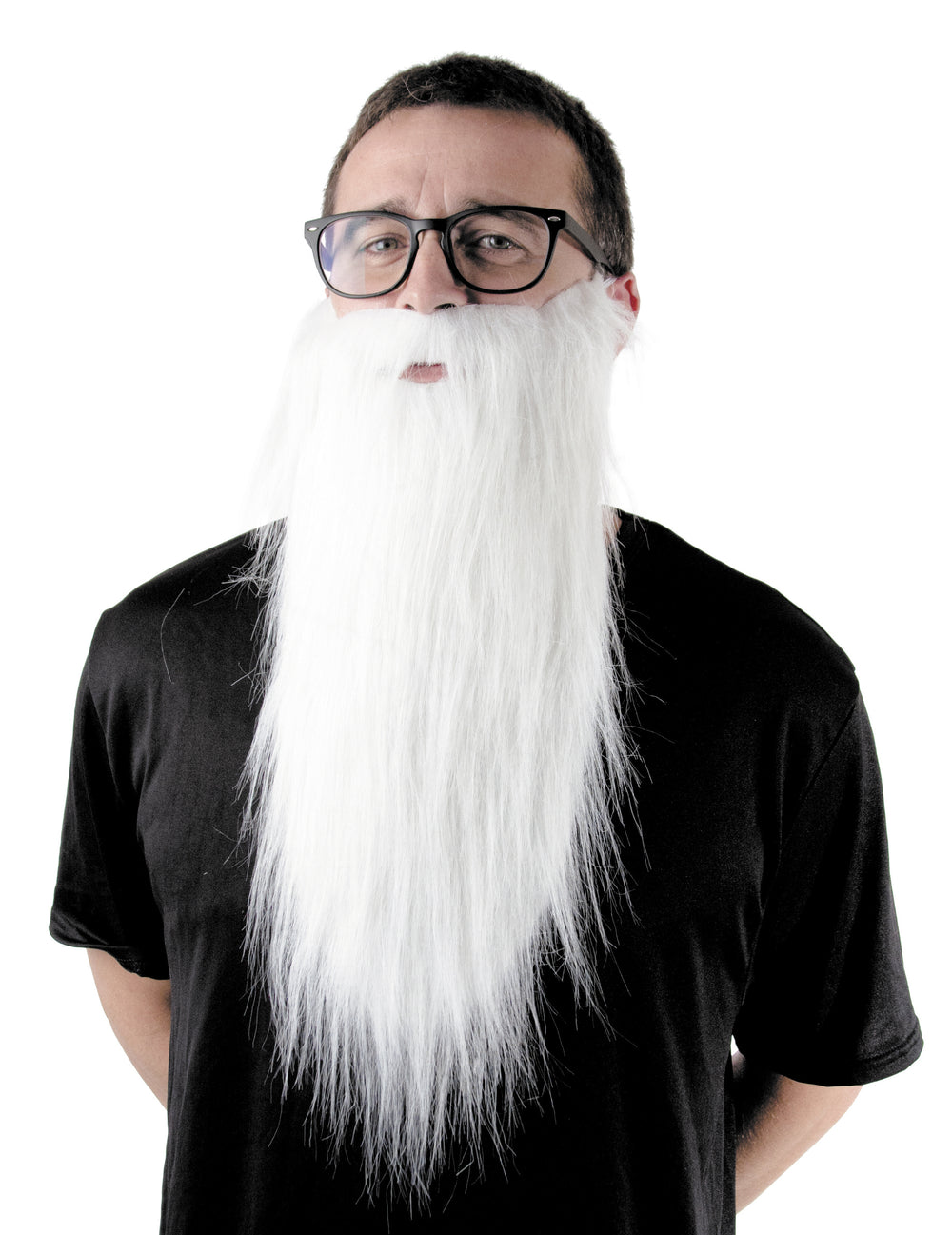 Barbe longue pour adulte blanche