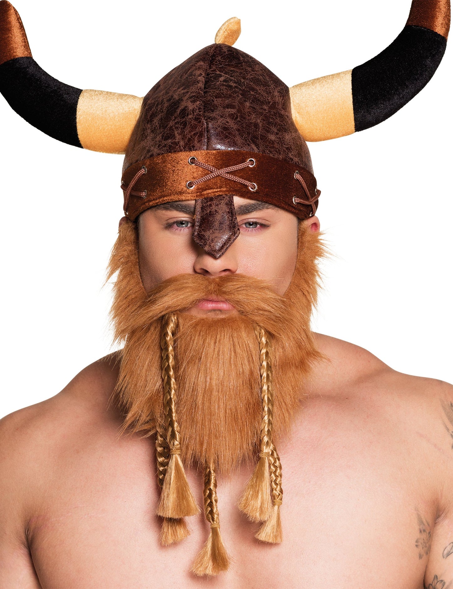 Barba vikingă cu împletituri pentru adulți