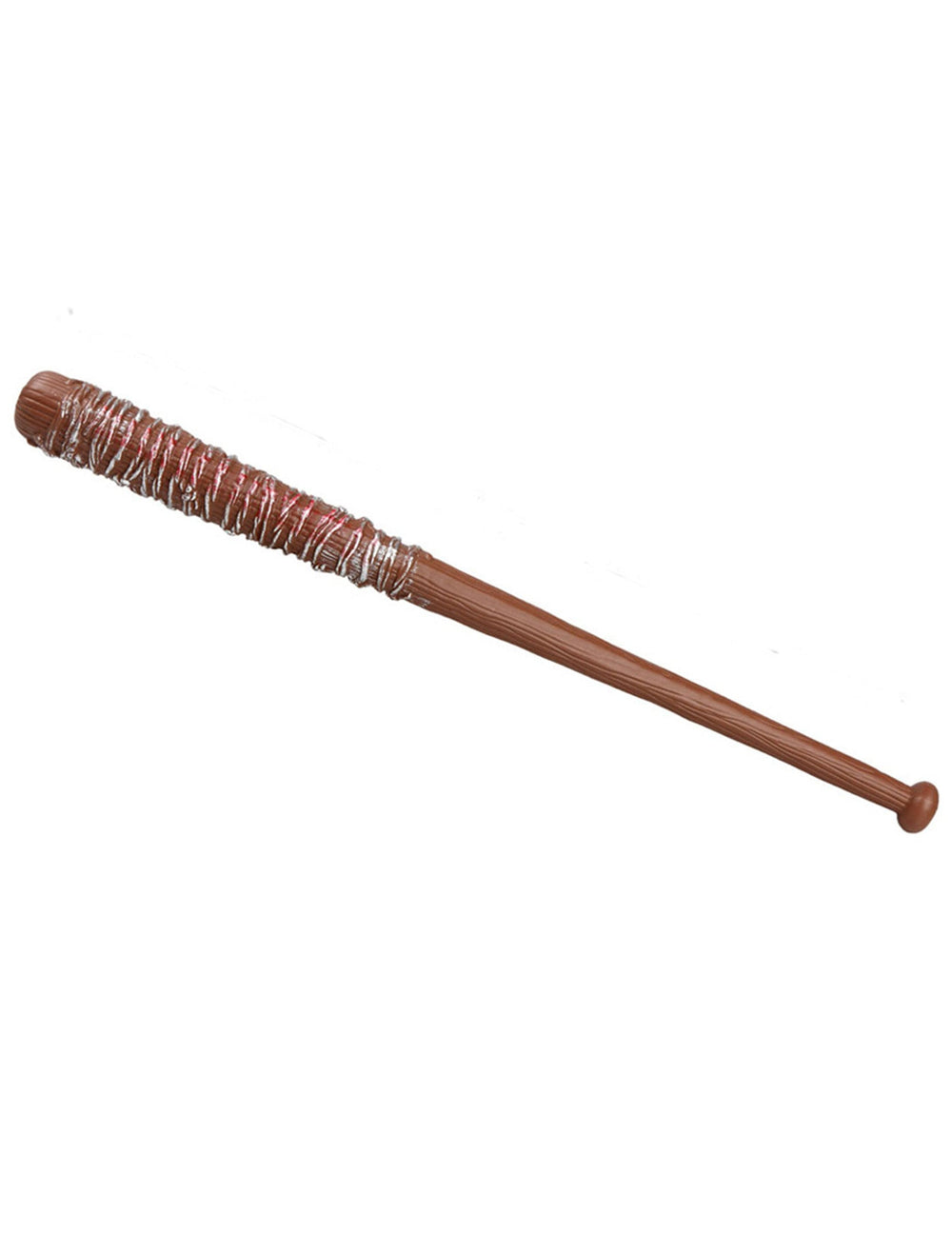 Batte de baseball avec barbelé ensanglanté pour adulte marron et argentée