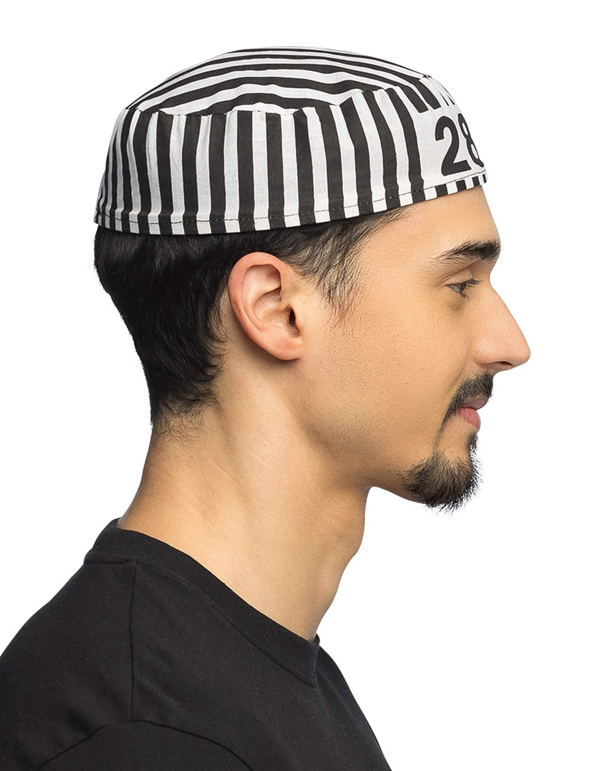 Vedere laterală a beretei de deținut