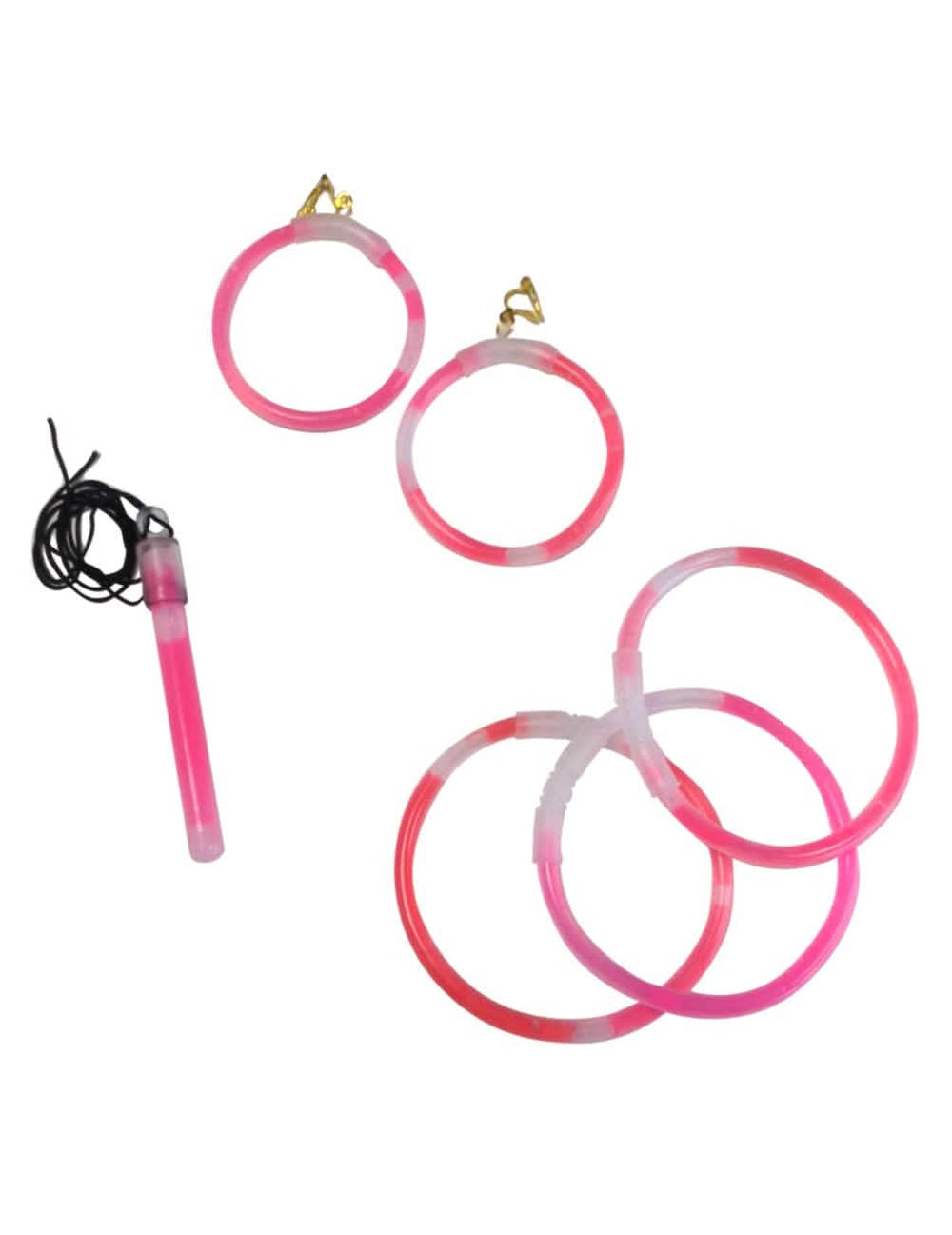 bijuterii fosforescente pentru adult roz
