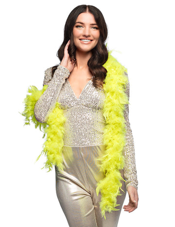 Neon galben boa 50 g