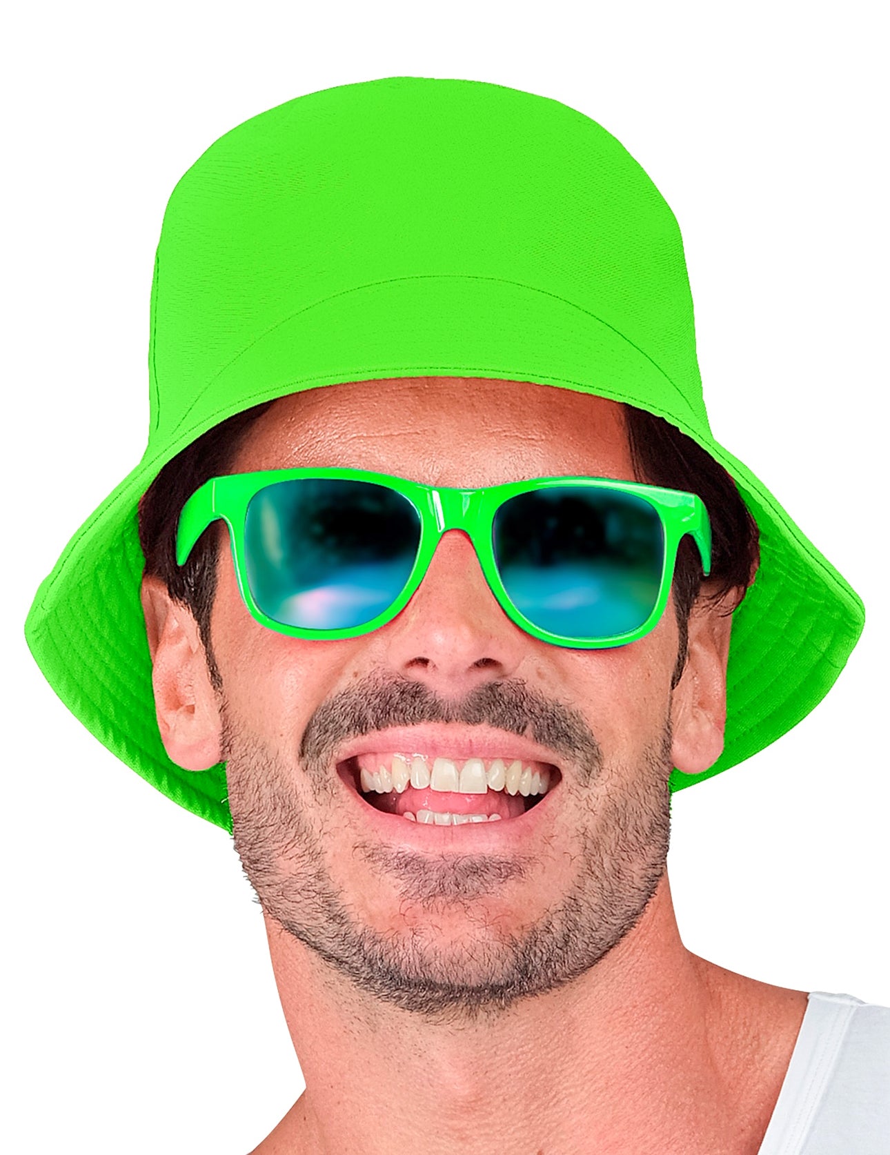 Bob vert fluo pour adulte vert fluo