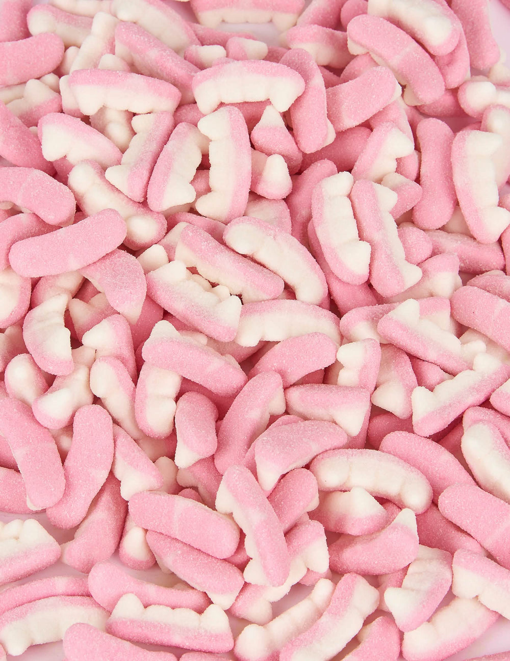 bomboane dinți de vampir Haribo pentru halloween, roz și albe