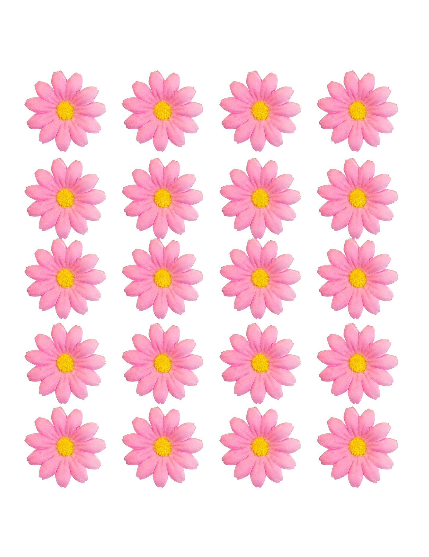 Cutie de 20 de flori de margarete roz deschis