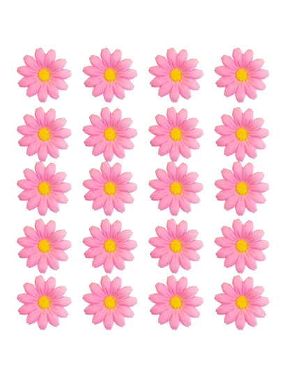 Cutie de 20 de flori de margarete roz deschis