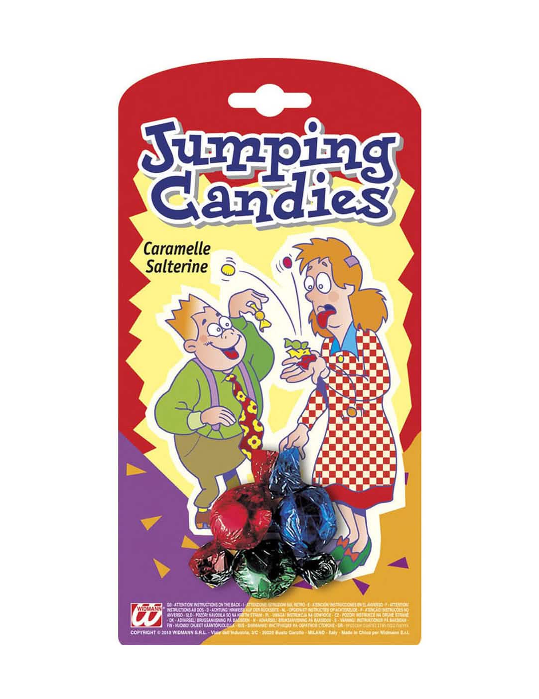 bomboane săritoare Jumping Candies pentru adult și copil multicolore