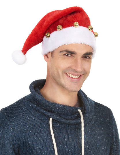 Vedere din față a căciulii de Moș Crăciun