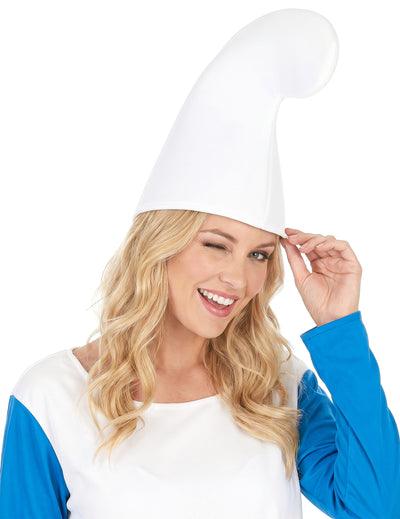 Bonnet lutin blanc adulte