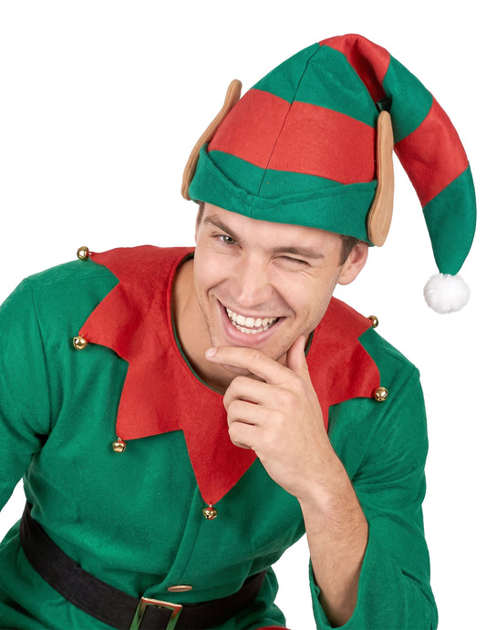 Bonnet Santa Claus Lutin cu urechi adulte