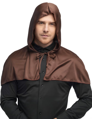 Bonnet médiéval marron adulte