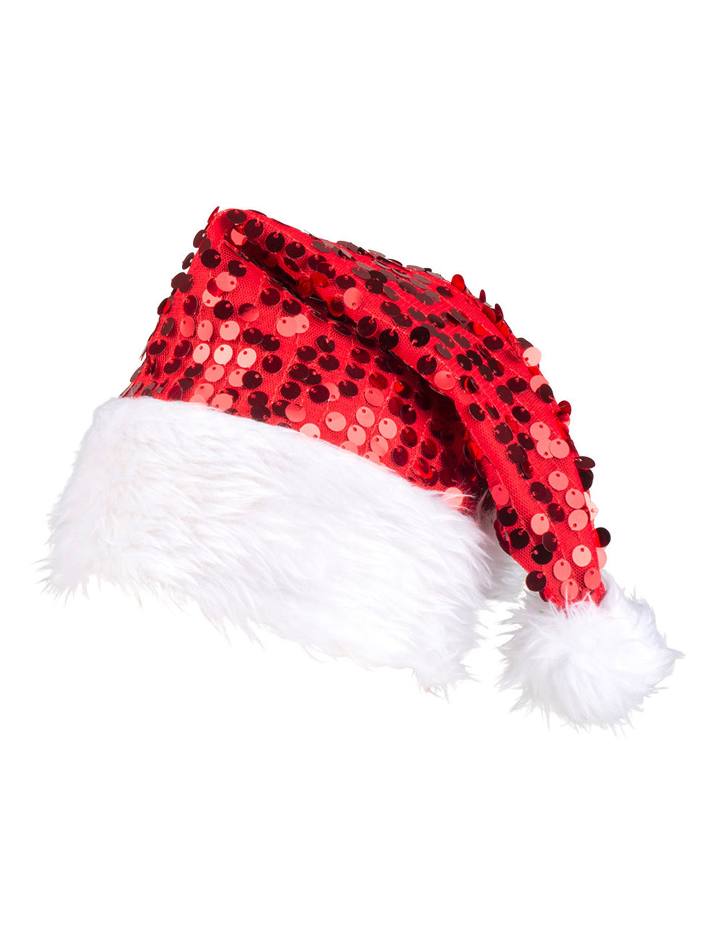 Sequins Red Cap Red Christmas Adult