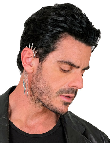 Boucle d'oreille punk à pointes adulte