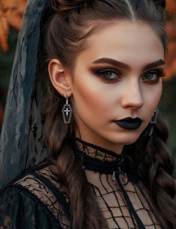 Boucles d'oreilles cercueil adulte