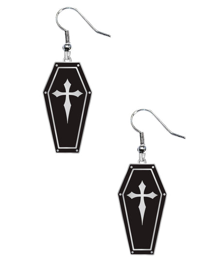 Boucles d'oreilles cercueil adulte